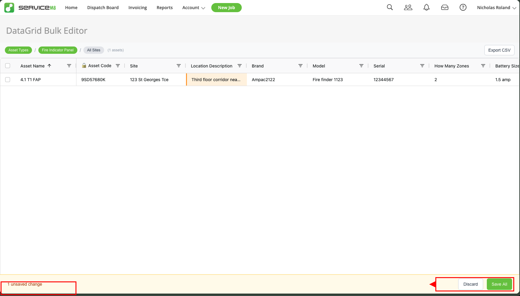DataGrid inline editing with unsaved changes notification and Save All button